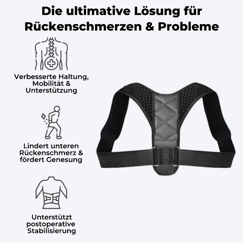 Geradehalter für perfekte Haltung des Rückens