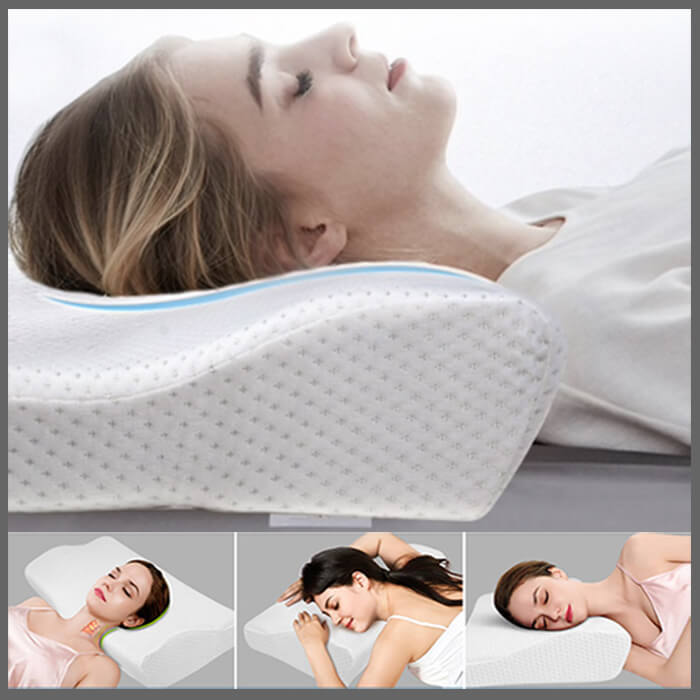 Nachtruhe orthopädisches Schlafkissen Memory Foam Nackenstützkissen – Haltungshelfer