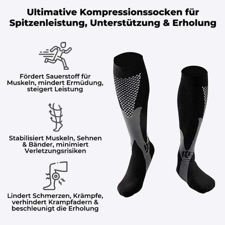 Kompressionssocken für schmerzfreie Beine & Füße