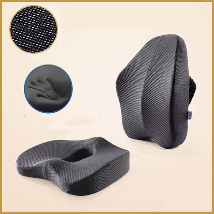 Orthopädisches Sitzkissen mit Bambus-Kohle Memory Foam