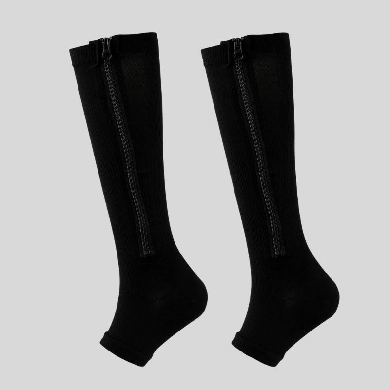 ZipSock™ Kompressionsstrümpfe mit Reißverschlüssen